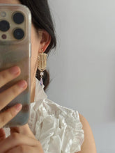 retro chandelier earrings